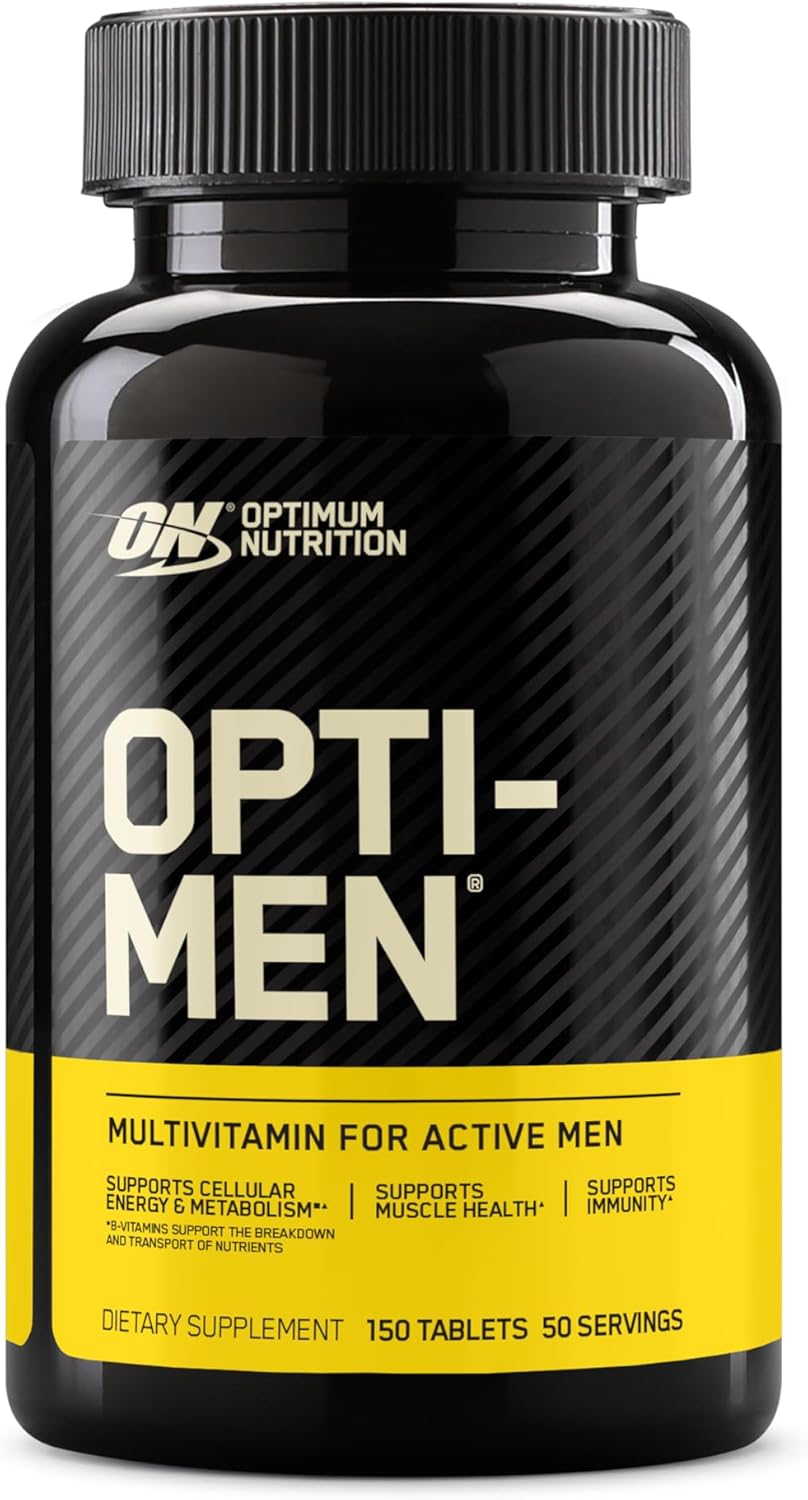 Optimum Nutrition Opti-Men Daily Multivitamin for Men, Immune Support Supplement with Amino Acids, 80 Day Supply, 240 Count, (Packaging May Vary)
