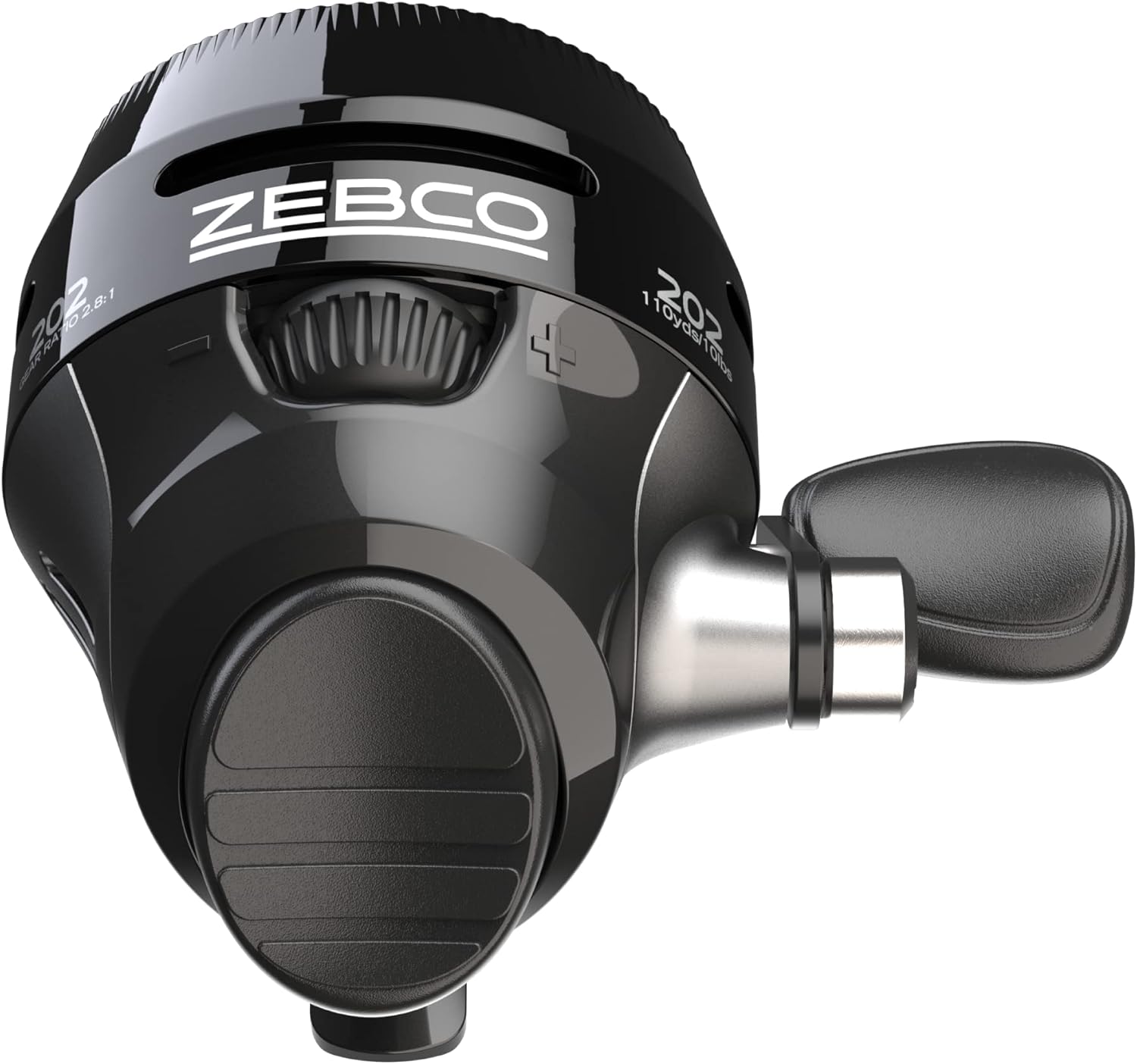 Zebco 202 Spincast Fishing Reel, Right-Hand Retrieve, Durable All-Metal Gears, Stainless Steel Pick-up Pin, Pre-Spooled with 10-Pound Zebco Fishing Line,