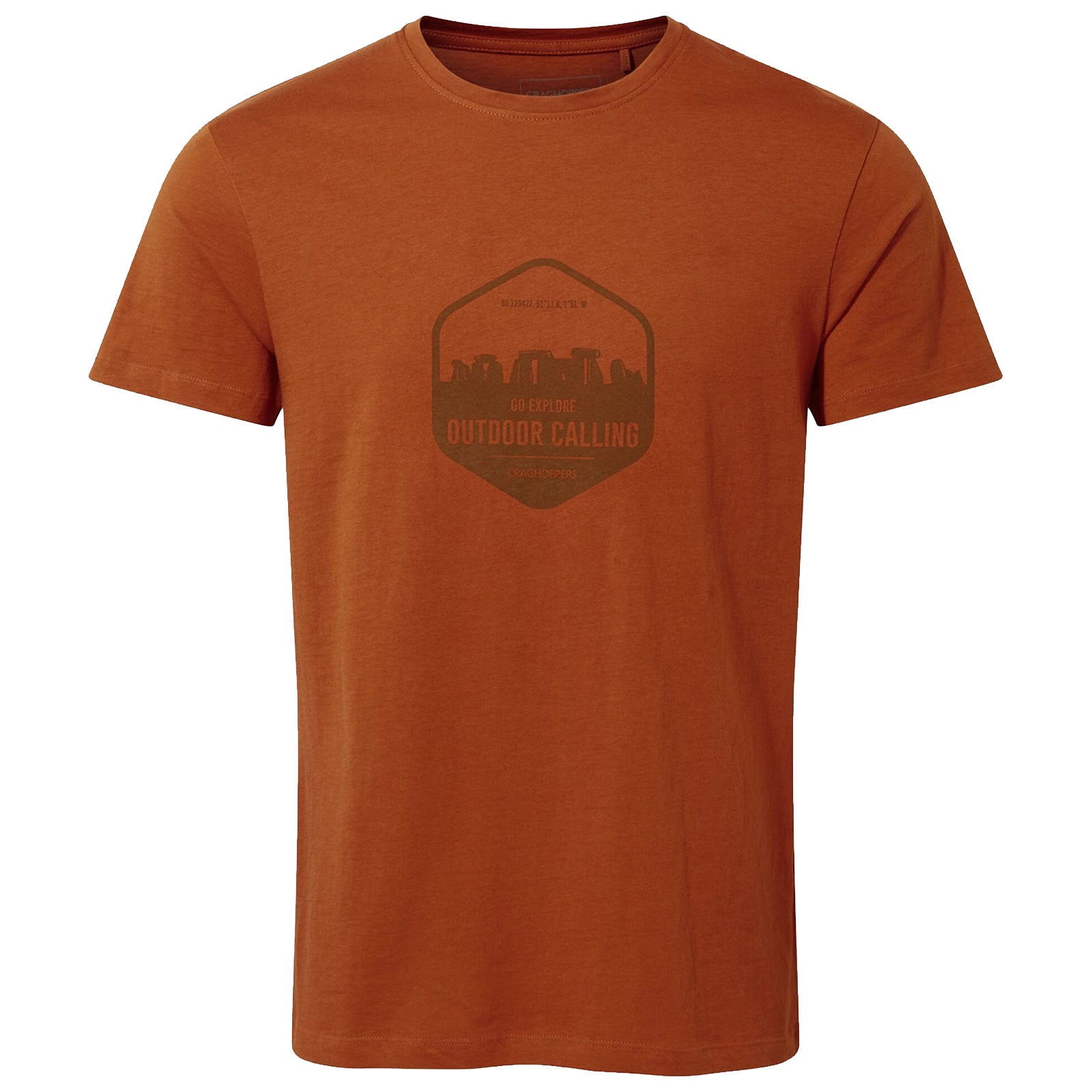 Craghoppers Mens Mightie Stonehenge T-Shirt - Medium