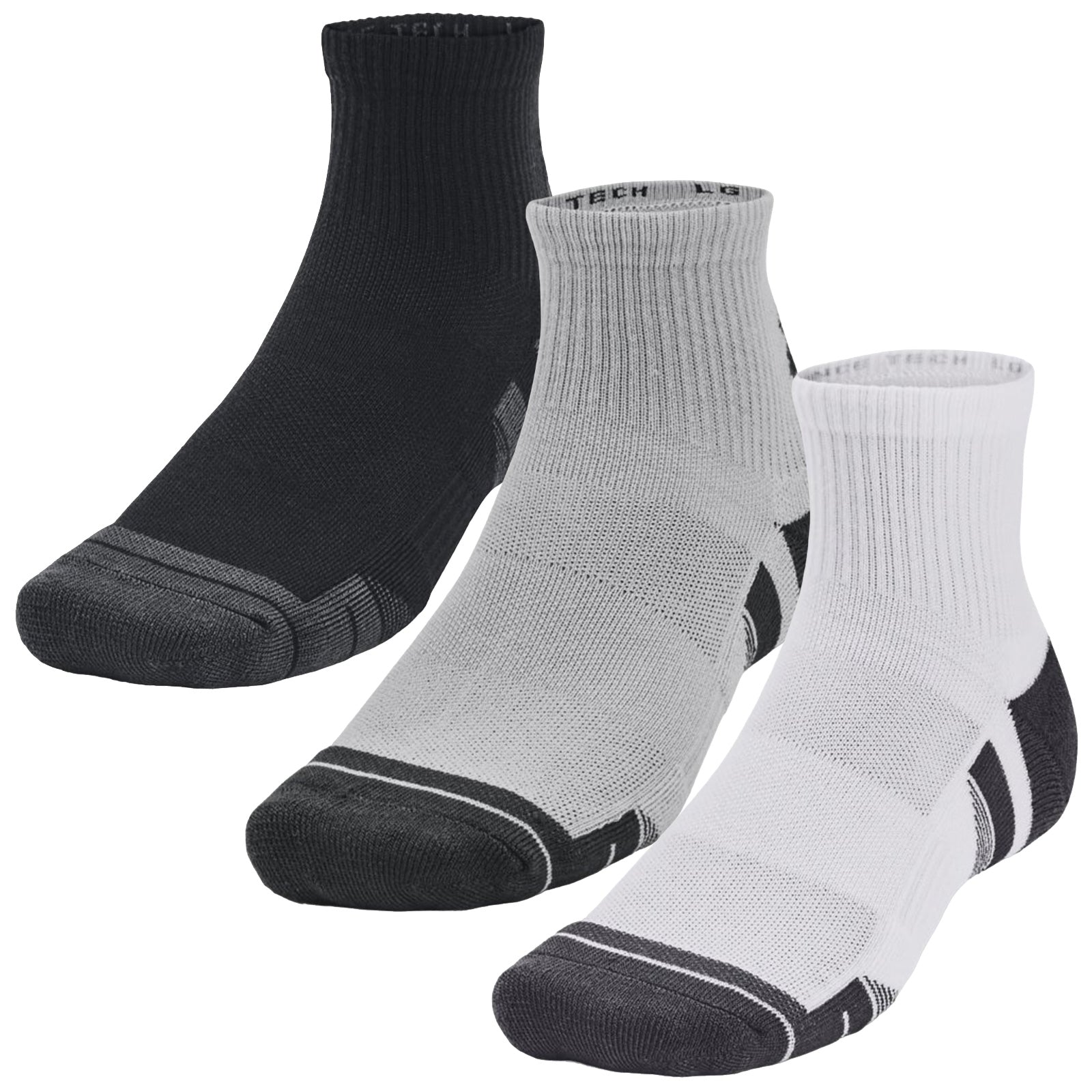 Under Armour Performance Tech Quarter Socks (3 Pairs)