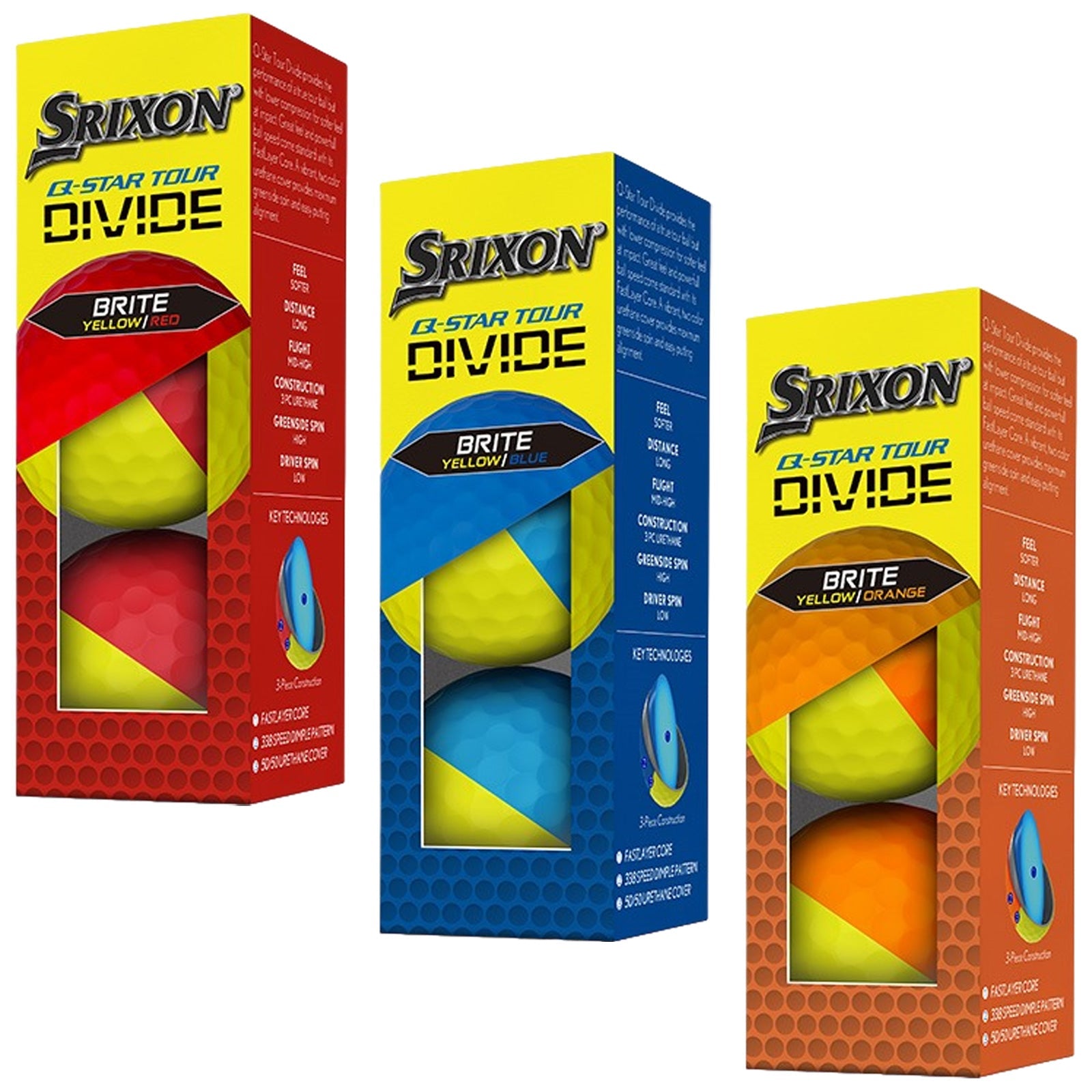 2025 Srixon Q-Star Tour Divide Golf Balls