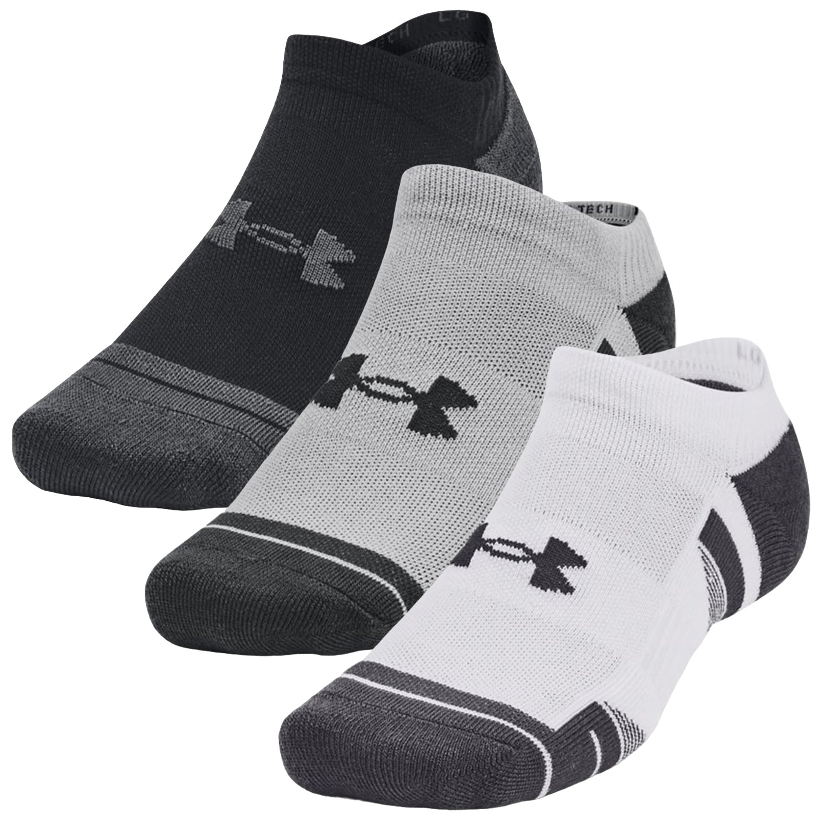 Under Armour Performance Tech No-Show Socks (3 Pairs)