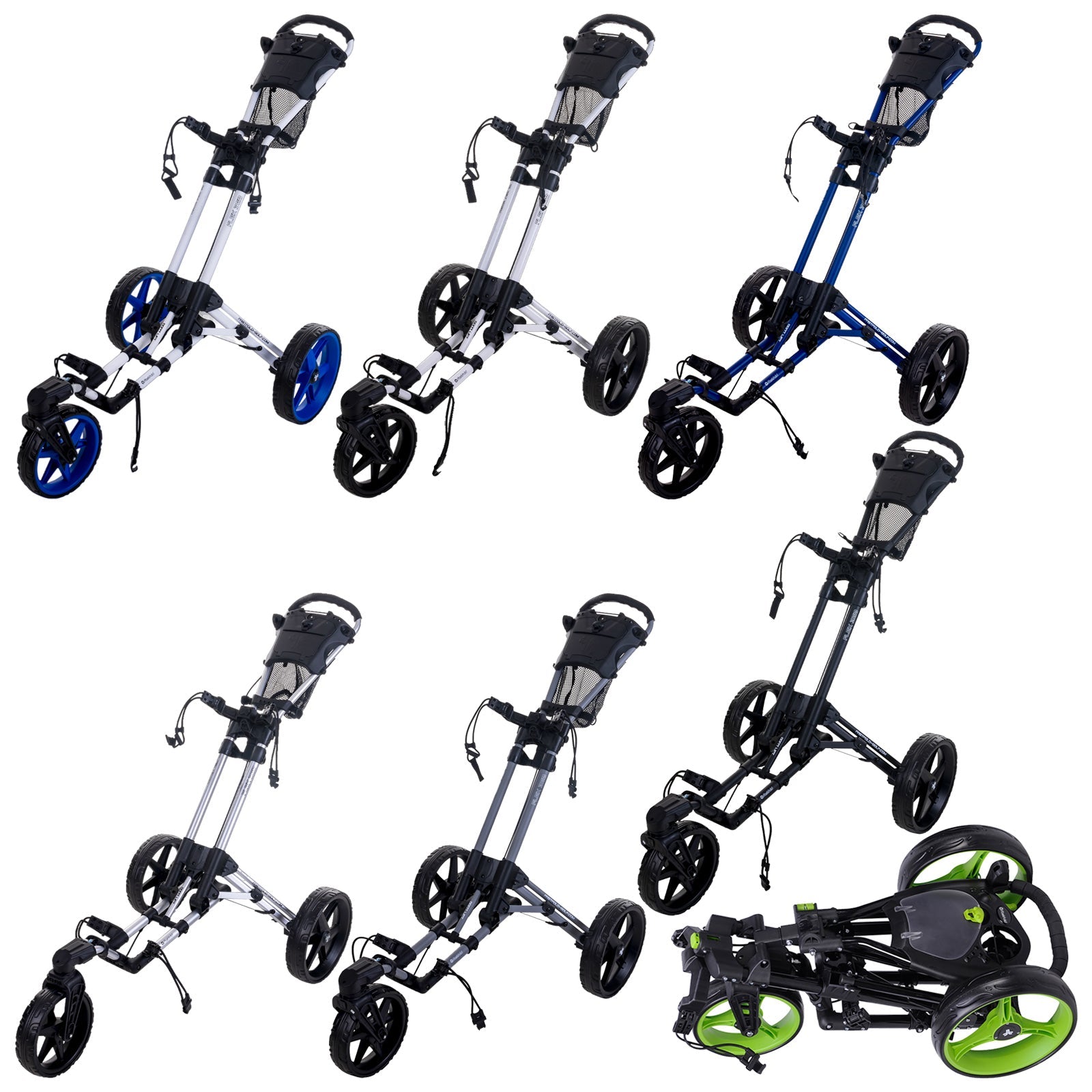 FastFold Flex 360 Swivel Golf Trolley