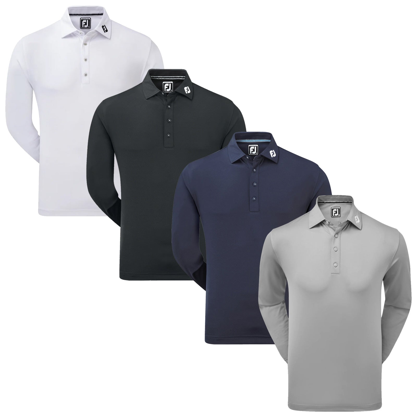 FootJoy Mens Thermocool Long Sleeve Polo Shirt