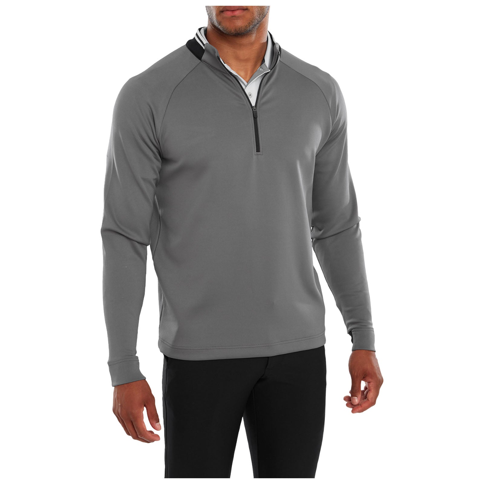 FootJoy Mens Rib Trim Chill-Out Half Zip