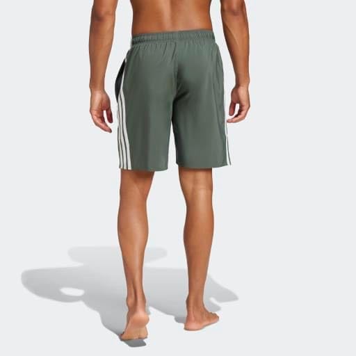 adidas Men's 3-Stripes 8-Inch Swim Shorts