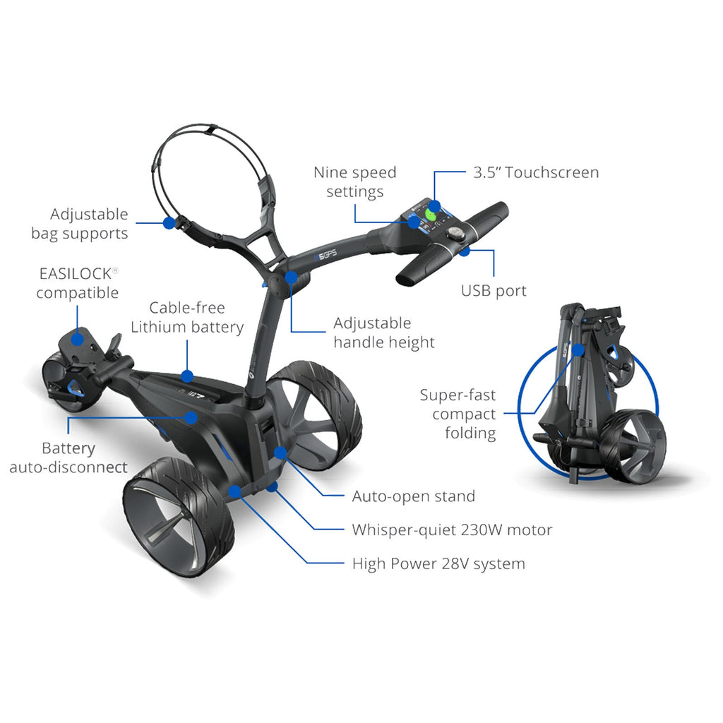 2025 Motocaddy M5 GPS Electric Golf Trolley
