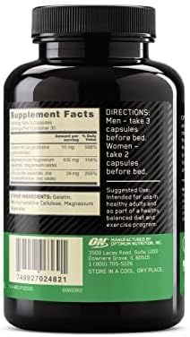 Optimum Nutrition Muscle Recovery and Endurance Supplement for Men and Women, Zinc and Magnesium Supplement, 180 Count