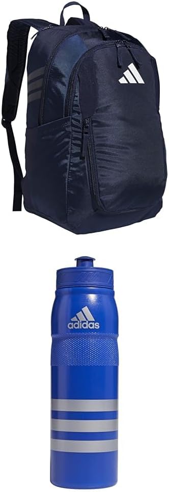 adidas Stadium Team Sports Backpack for Men and Women (36l) Durable Athletic Laptop Bag, Navy Blue/3.0, One Size