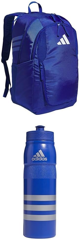 adidas Stadium Team Sports Backpack for Men and Women (36l) Durable Athletic Laptop Bag, Navy Blue/3.0, One Size