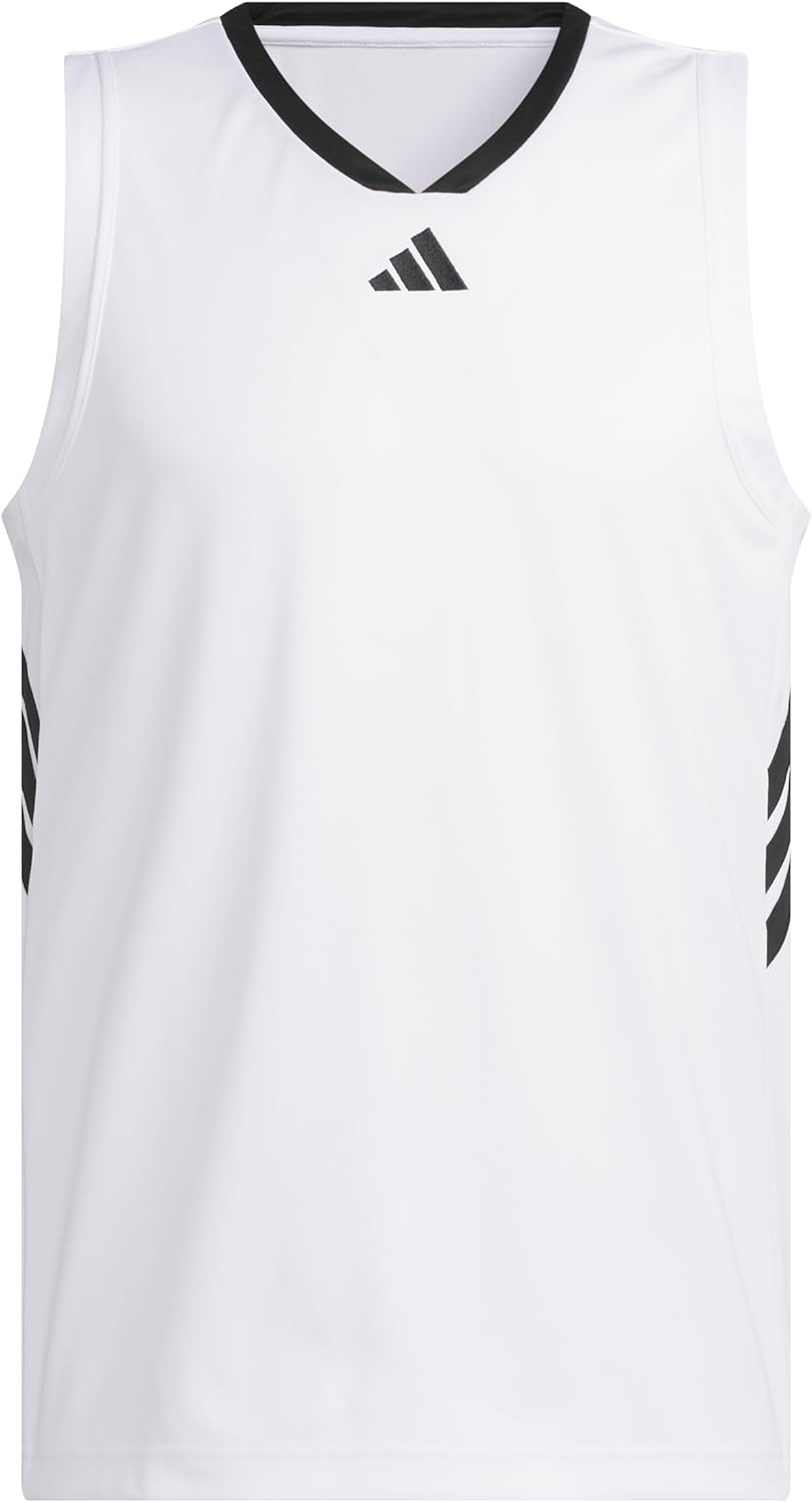 adidas Men's Basketball Legends 3-Stripes Tank Top