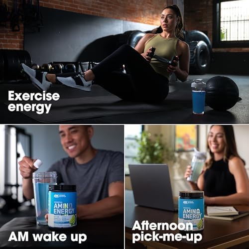 Optimum Nutrition Amino Energy - Pre Workout with Green Tea, BCAA, Amino Acids, Keto Friendly, Green Coffee Extract, Energy Powder - Orange Cooler, 65 Servings (Packaging May Vary)