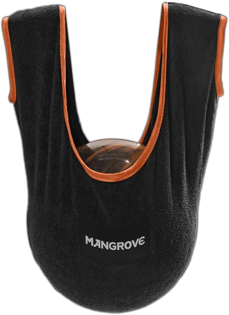 Mangrove Bowling Ball Polisher, Microfiber Bowling Towel See-Saw for Bowlers, Large Washable Bowling Shammy Seesaw, Ball Cleaner Holder Bag