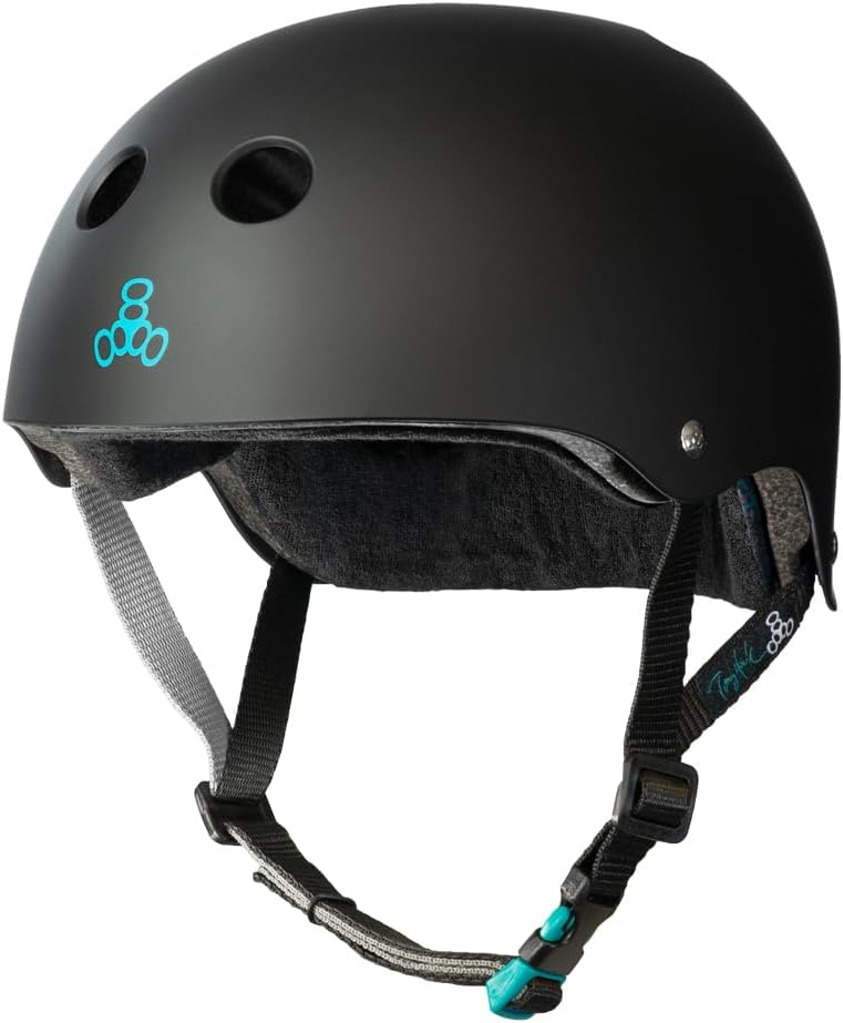 Triple Eight Certified Sweatsaver Helmet for Skateboarding, BMX, Roller Derby, Roller Skating, Inline Skating, Scooter and Bike