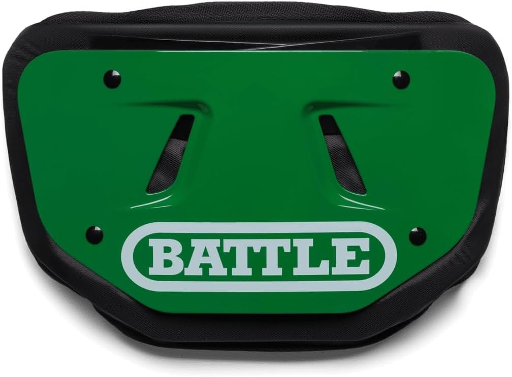 Battle Sports Football Back Plate – Hard Shell Lower Back Protector with Contoured Foam for High-Impact Protection for Youth, Kids and Adults