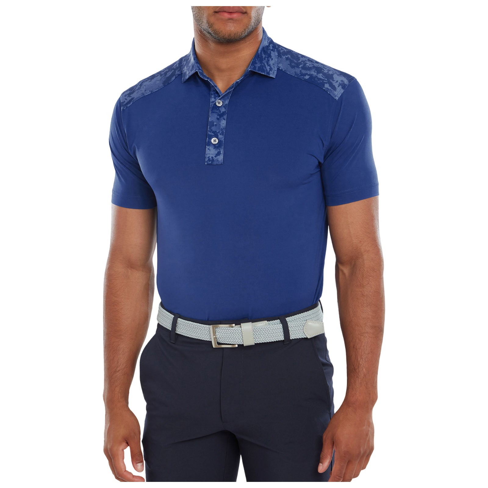 FootJoy Mens Cloud Camo Trim Polo Shirt