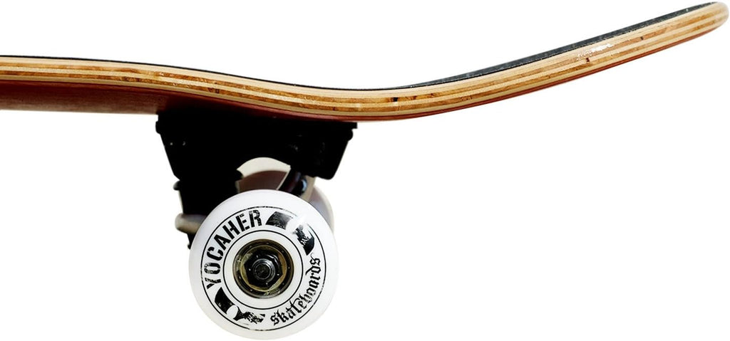 Yocaher Pro Skateboards Blank, Checker, Camo Professional Complete Skateboard 7.75" w/ 7Ply Maple Deck, Aluminum Alloy Truck, ABEC-9 Bearing, 54mm Skateboard Wheels, Concave Cruiser Trick Skateboard