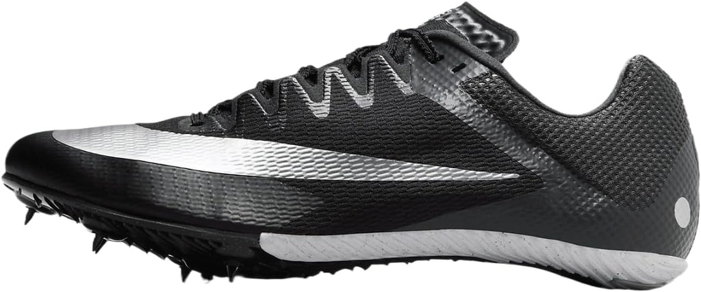 Nike Zoom Rival Track & Field Sprinting Spikes (FZ9663-001, Black/Black/Metallic Silver) Size 9