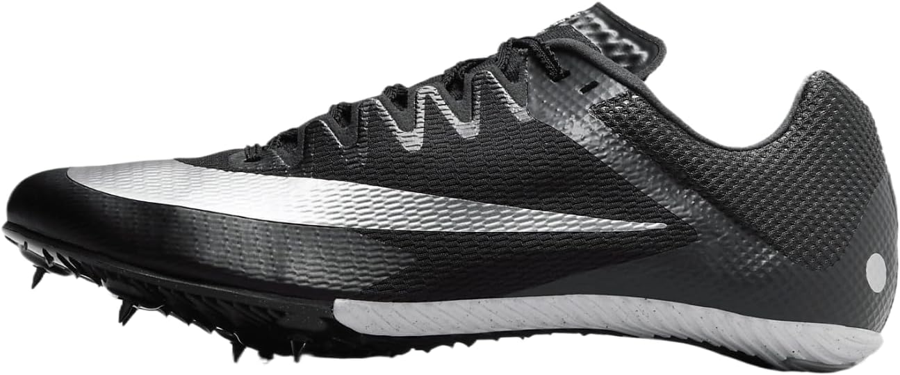 Nike Zoom Rival Track & Field Sprinting Spikes (FZ9663-001, Black/Black/Metallic Silver) Size 9