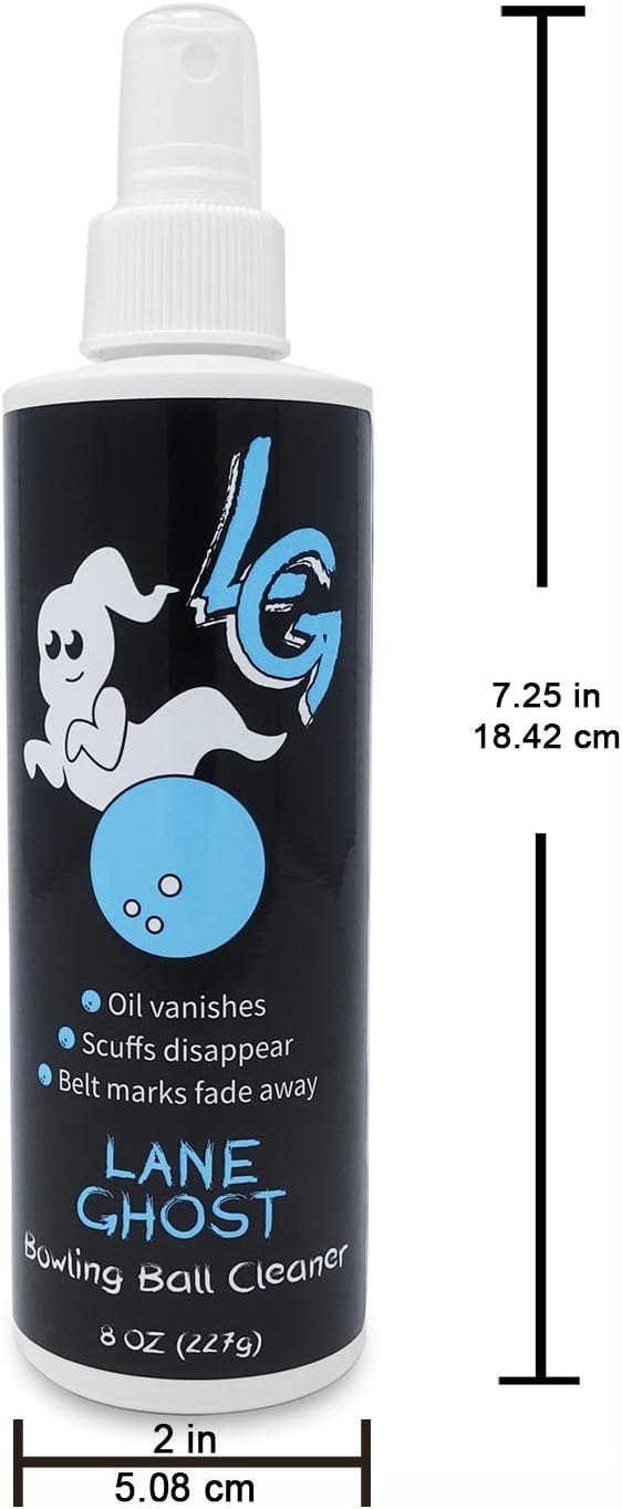 Bowling Ball Cleaner Spray - USBC Approved - Oil, Scuff, and Belt Mark Cleaner - Restores Tack and Prolongs Lifespan of Ball