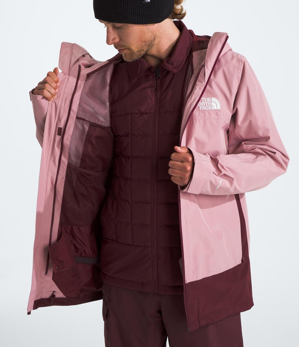 THE NORTH FACE Men's Thermoball Eco Snow Triclimate Waterproof Insulated Ski Jacket | Helmet Compatible, Powder Skirt