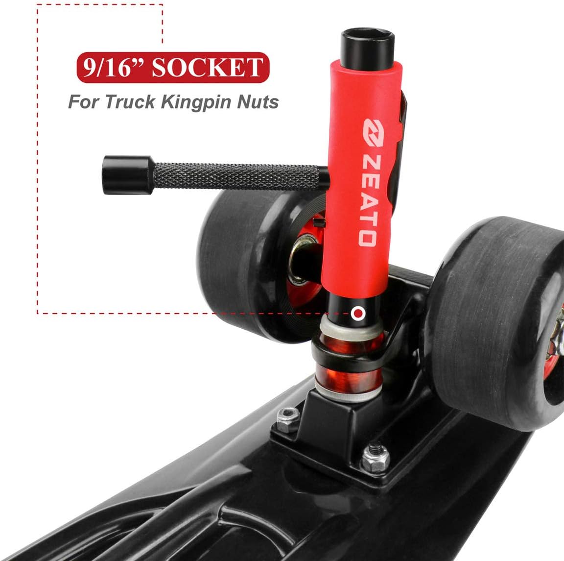 All-in-One Skate Tools Multi-Function Portable Skateboard T Tool Accessory with T-Type Allen Key and L-Type Phillips Head Wrench Screwdriver