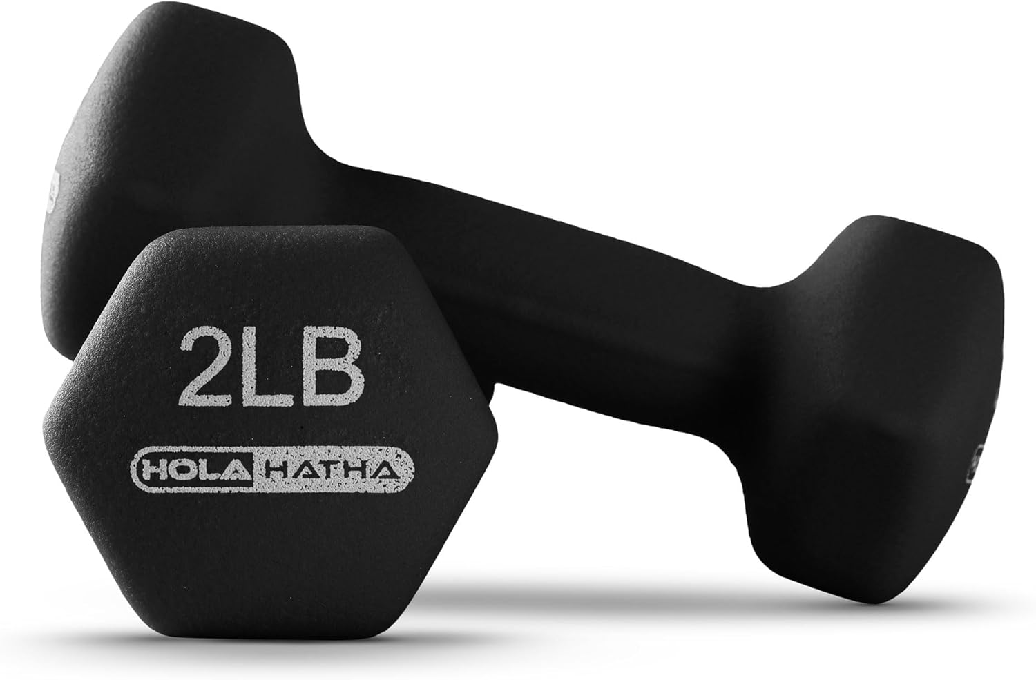 HolaHatha Neoprene Dumbbell Free Hand Weight Set with Rack, Ideal for Home Exercises to Gain Tone and Definition