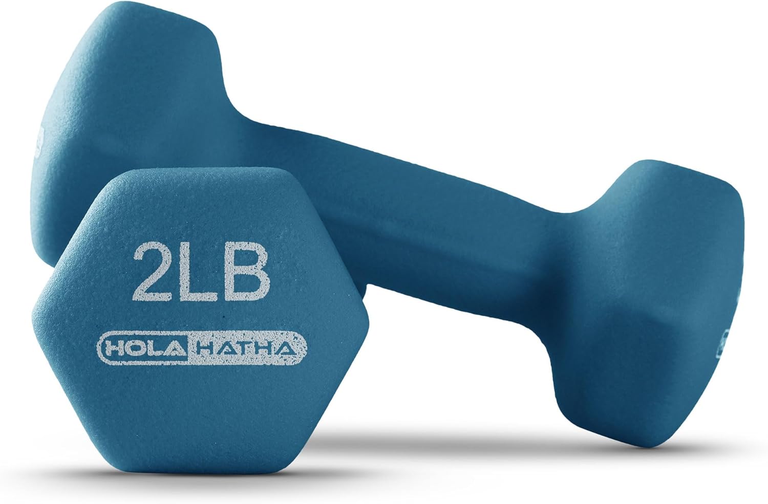 HolaHatha Neoprene Dumbbell Free Hand Weight Set with Rack, Ideal for Home Exercises to Gain Tone and Definition