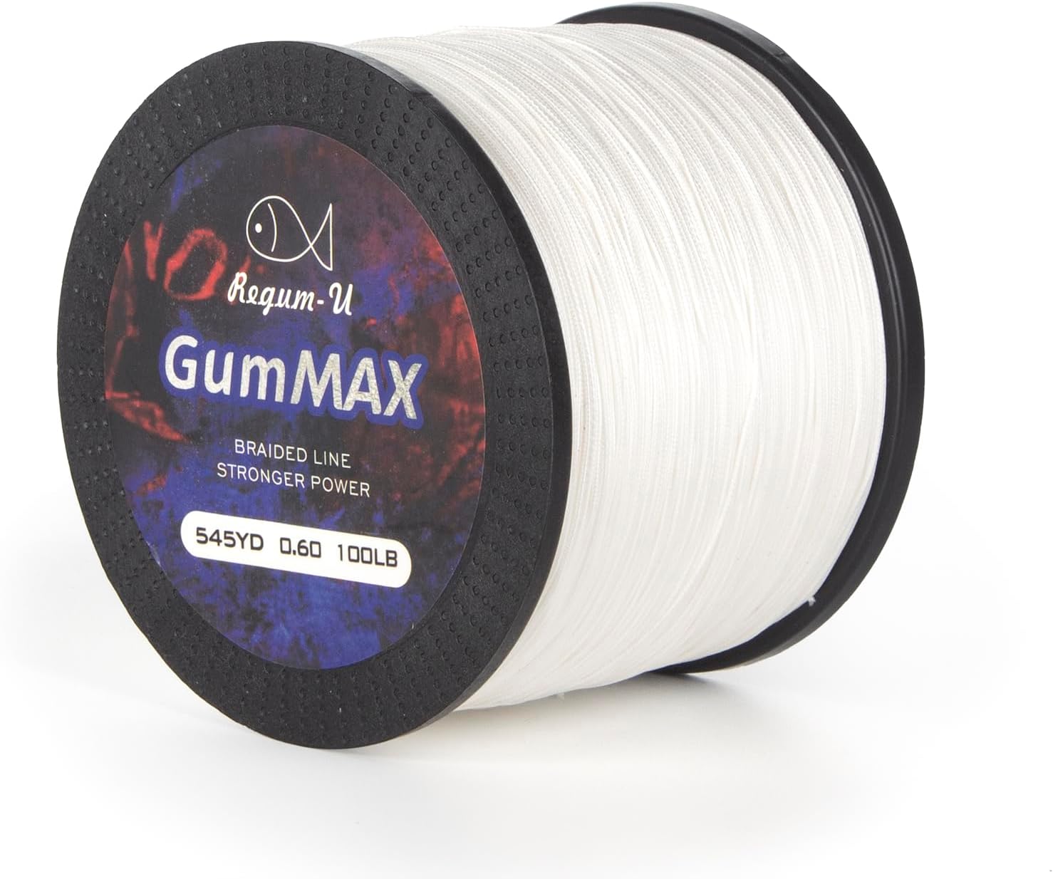 GumMAX 545/1093/1640yds 5-100LB 8X Braided Fishing Line Abrasion Resistant Superline Zero Stretch & Smaller Diameter Confuse & Never Fade in Saltwater and Freshwater