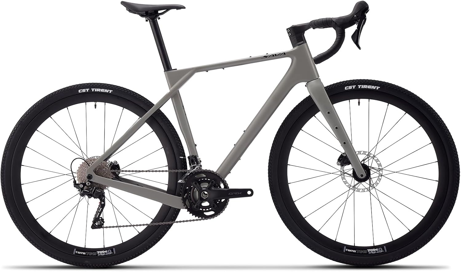 SAVADECK Carbon Gravel Bike - T800 Carbon Frame & Fork, Shimano GRX400 2x10-Speed Groupset, Hydraulic Disc Brakes, 700C x 40mm Tires - Lightweight Design for Road & Off-Road Adventures