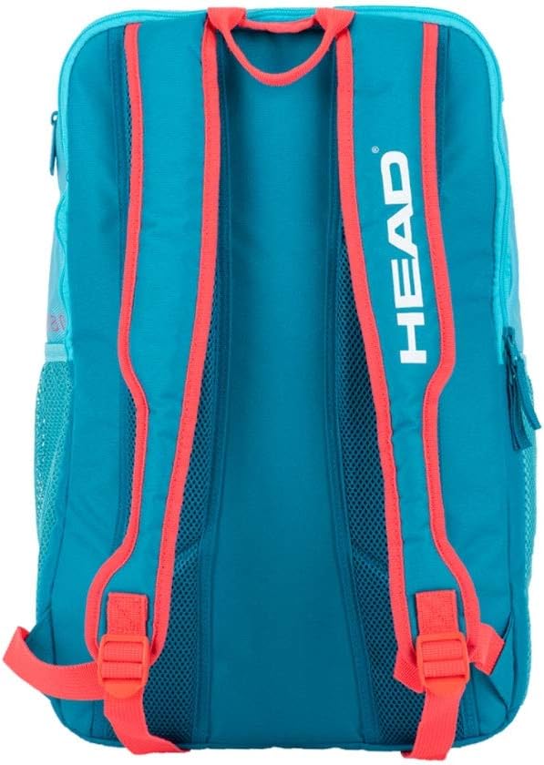 HEAD Tour Team Tennis Backpack 2 Racquet Carrying Bag w/Padded Shoulder Straps & Shoe Compartment - Black/Grey.