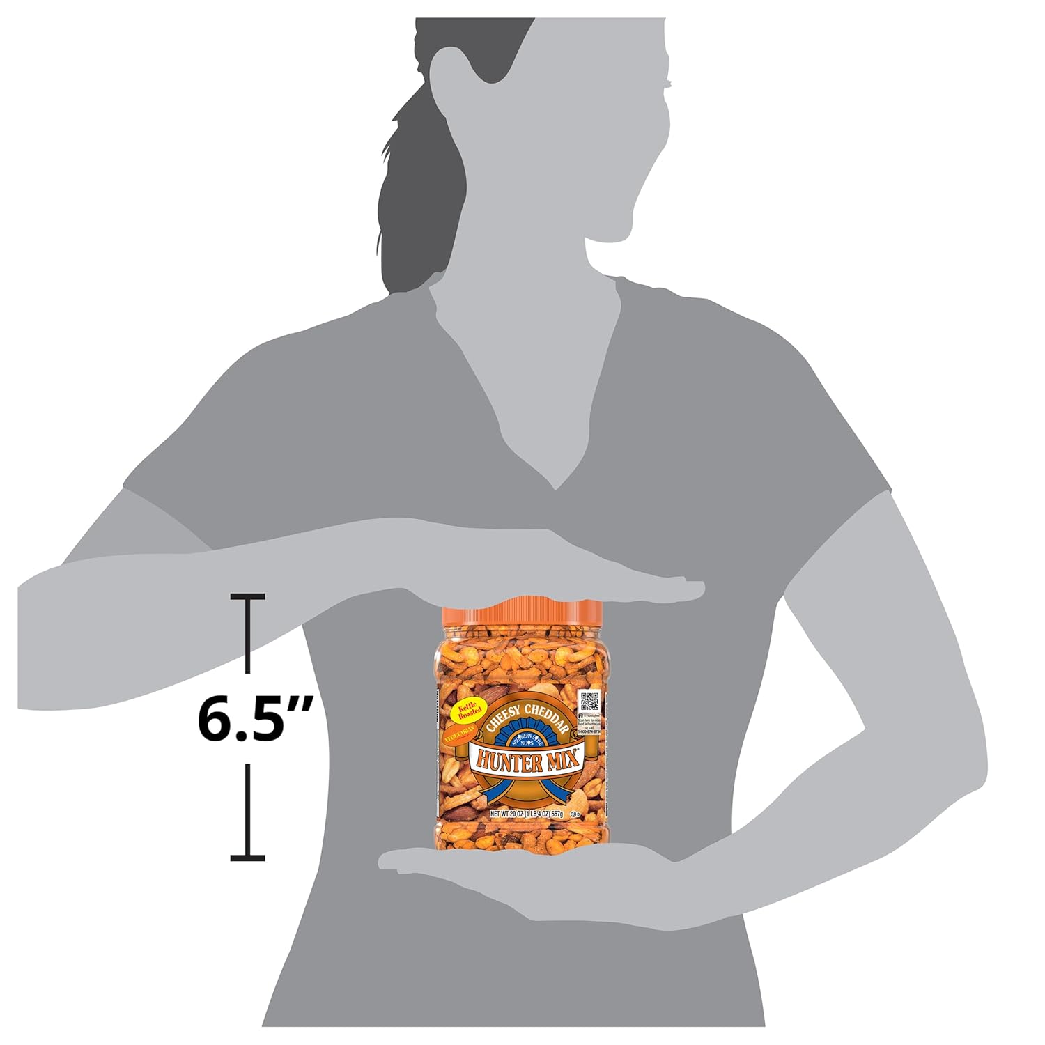 Southern Style Nuts Gourmet Hunter Bulk Trail Mix, 23 oz (Pack of 1), Sesame Sticks, Roasted Peanuts, Sunflower Kernels, Almonds, Cashews & Pepitas, Mixed Nuts, Snacks for Adults & Kids