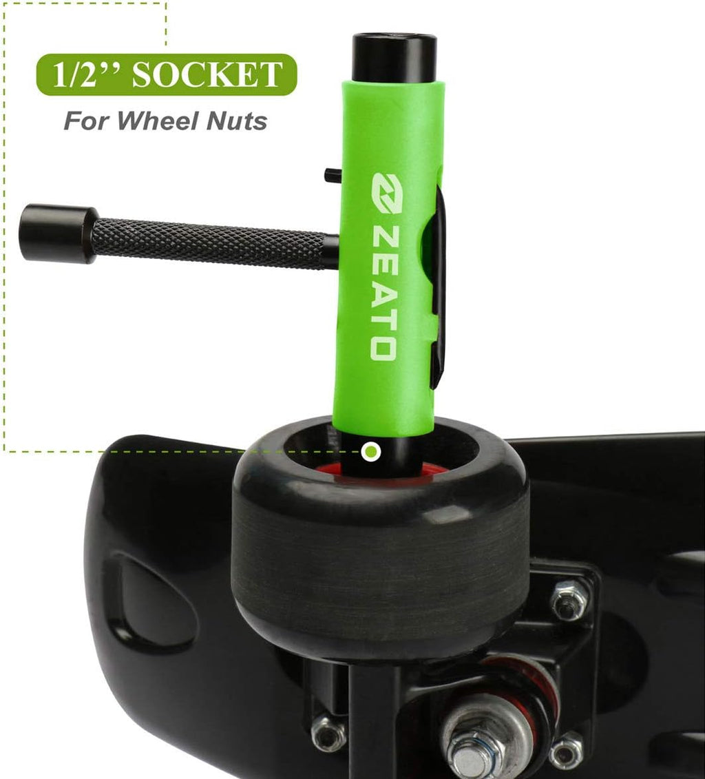 All-in-One Skate Tools Multi-Function Portable Skateboard T Tool Accessory with T-Type Allen Key and L-Type Phillips Head Wrench Screwdriver