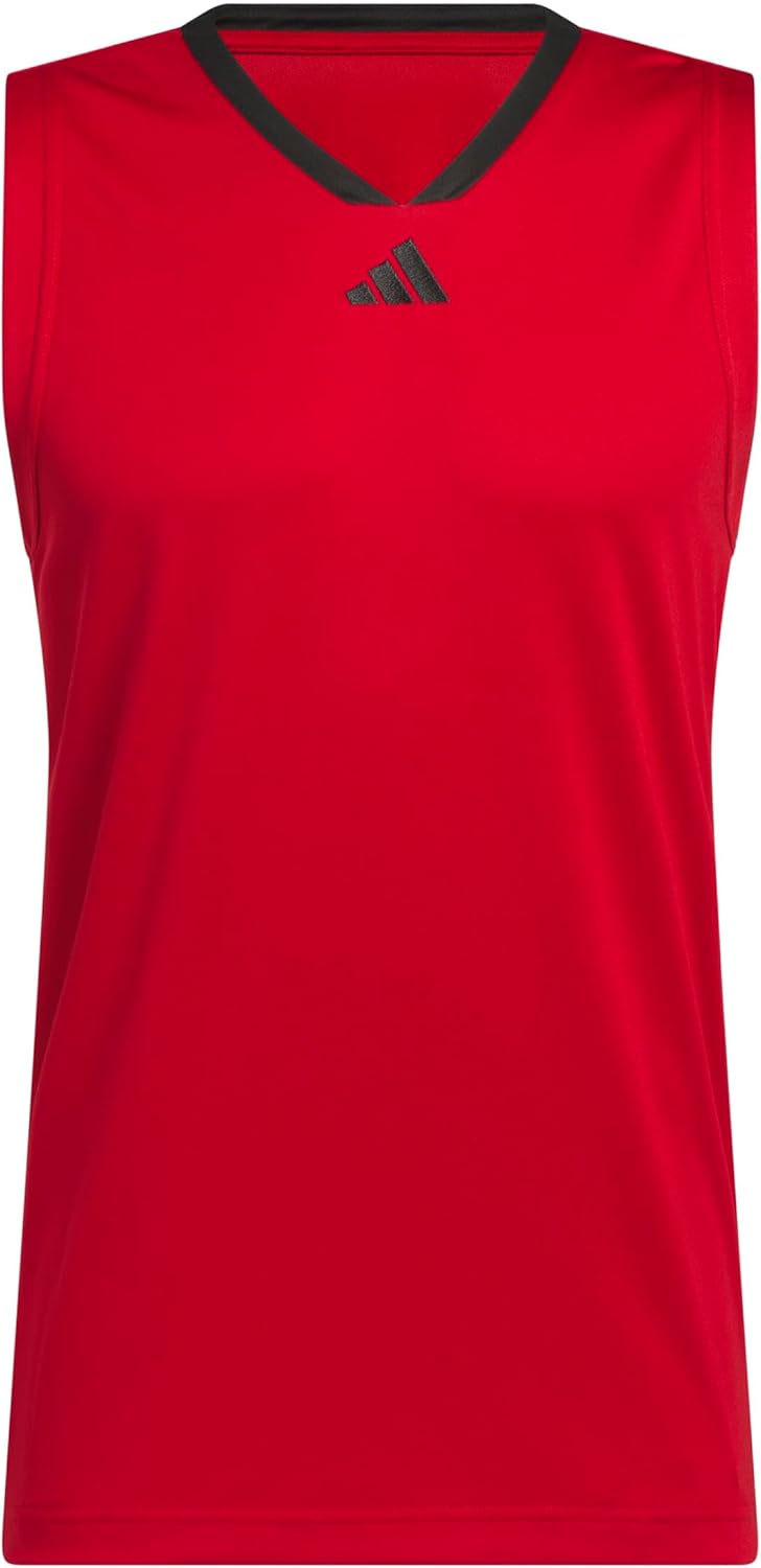 adidas Men's Basketball Legends 3-Stripes Tank Top
