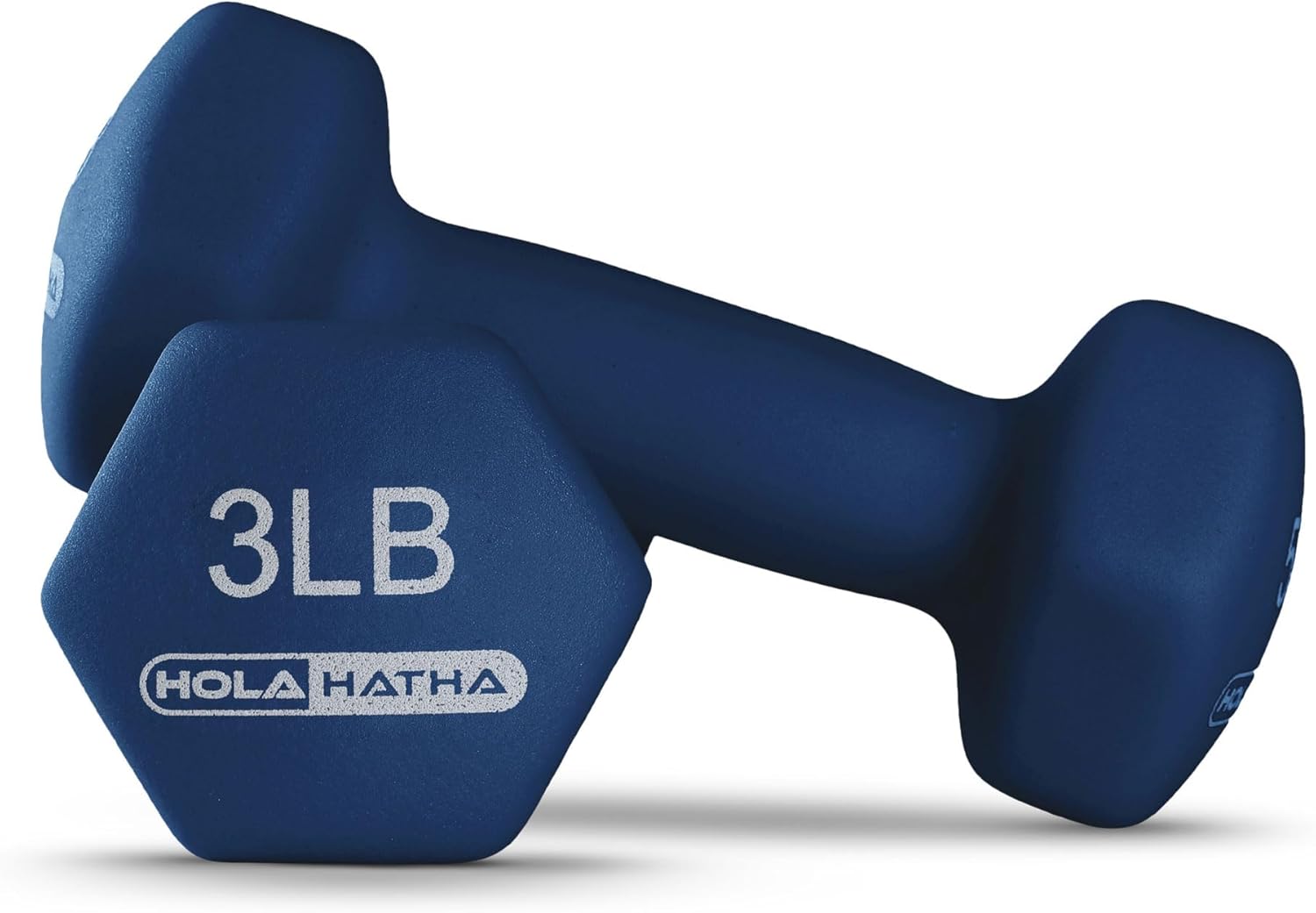 HolaHatha Neoprene Dumbbell Free Hand Weight Set with Rack, Ideal for Home Exercises to Gain Tone and Definition