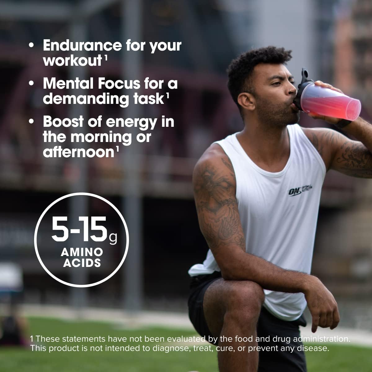 Optimum Nutrition Amino Energy - Pre Workout with Green Tea, BCAA, Amino Acids, Keto Friendly, Green Coffee Extract, Energy Powder - Orange Cooler, 65 Servings (Packaging May Vary)