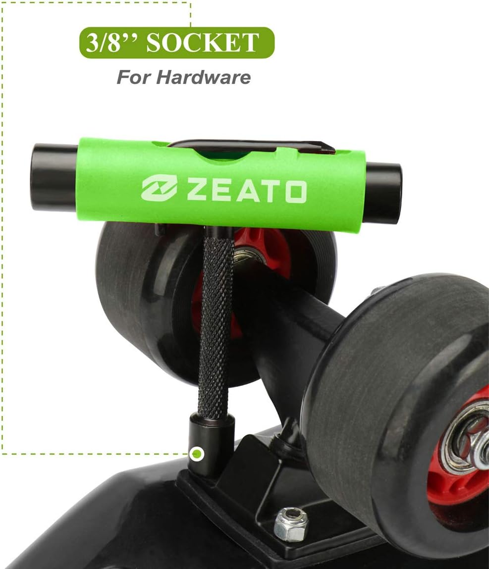 All-in-One Skate Tools Multi-Function Portable Skateboard T Tool Accessory with T-Type Allen Key and L-Type Phillips Head Wrench Screwdriver