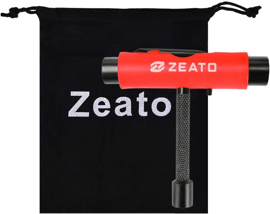 All-in-One Skate Tools Multi-Function Portable Skateboard T Tool Accessory with T-Type Allen Key and L-Type Phillips Head Wrench Screwdriver