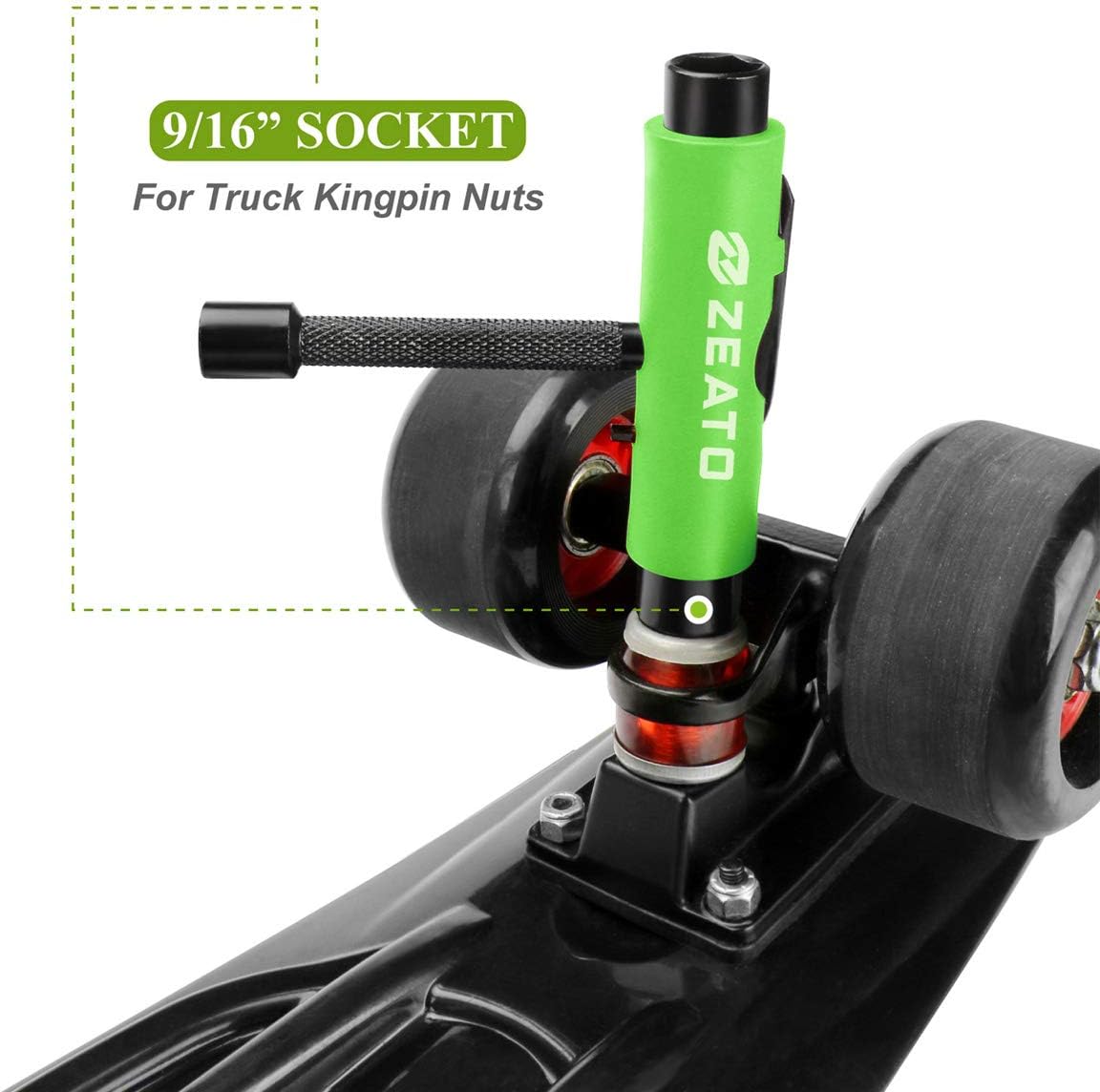 All-in-One Skate Tools Multi-Function Portable Skateboard T Tool Accessory with T-Type Allen Key and L-Type Phillips Head Wrench Screwdriver