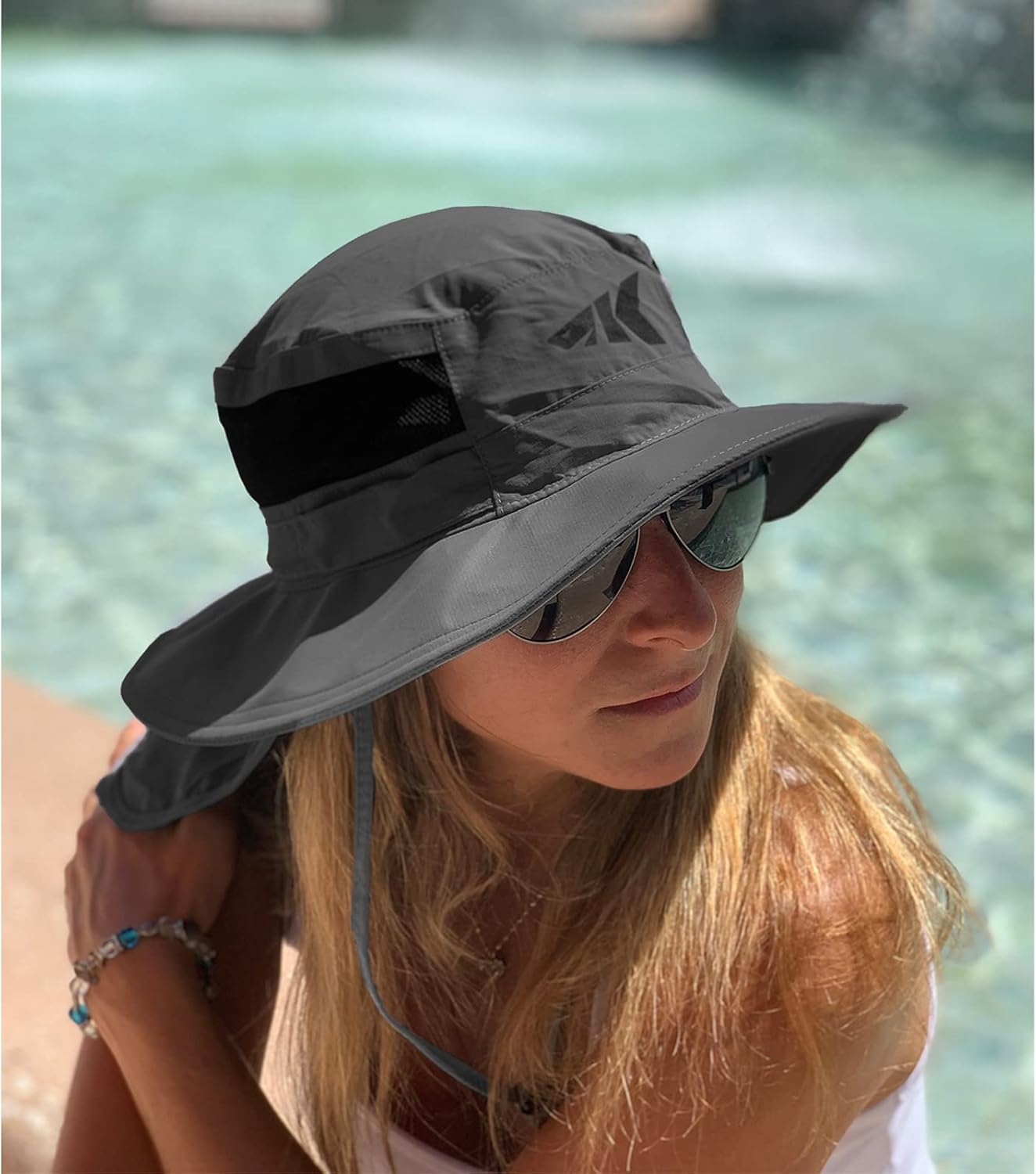 KastKing UPF 50 Boonie Hat Fishing Hat with Removable Neck Flap Sun Hats for Men