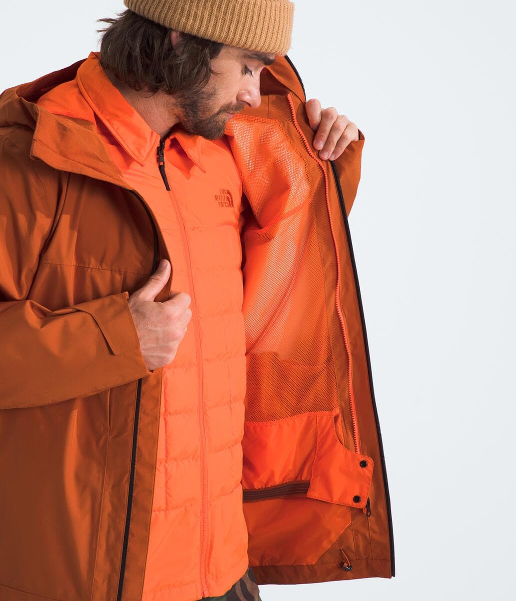THE NORTH FACE Men's Thermoball Eco Snow Triclimate Waterproof Insulated Ski Jacket | Helmet Compatible, Powder Skirt