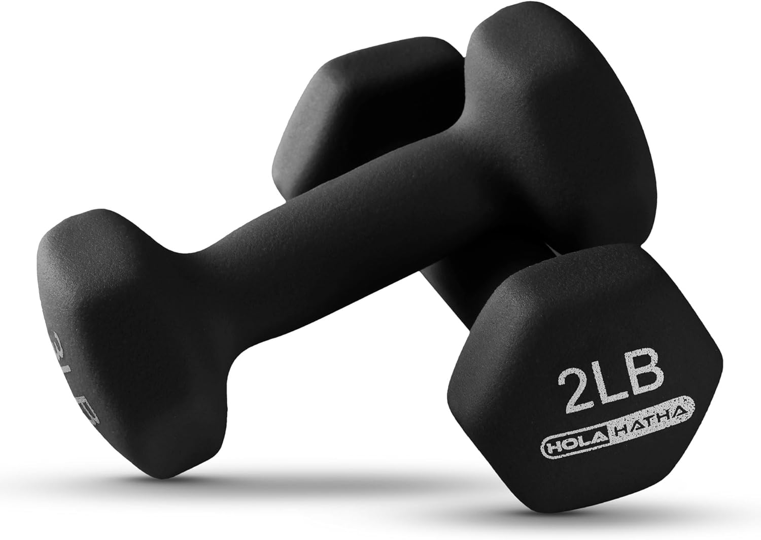 HolaHatha Neoprene Dumbbell Free Hand Weight Set with Rack, Ideal for Home Exercises to Gain Tone and Definition
