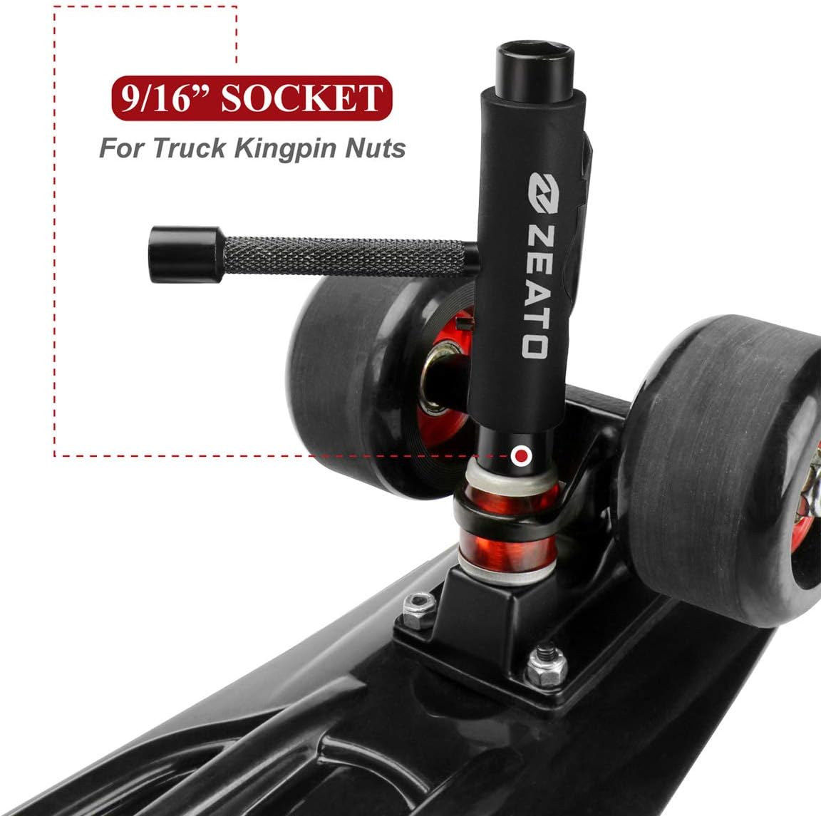 All-in-One Skate Tools Multi-Function Portable Skateboard T Tool Accessory with T-Type Allen Key and L-Type Phillips Head Wrench Screwdriver