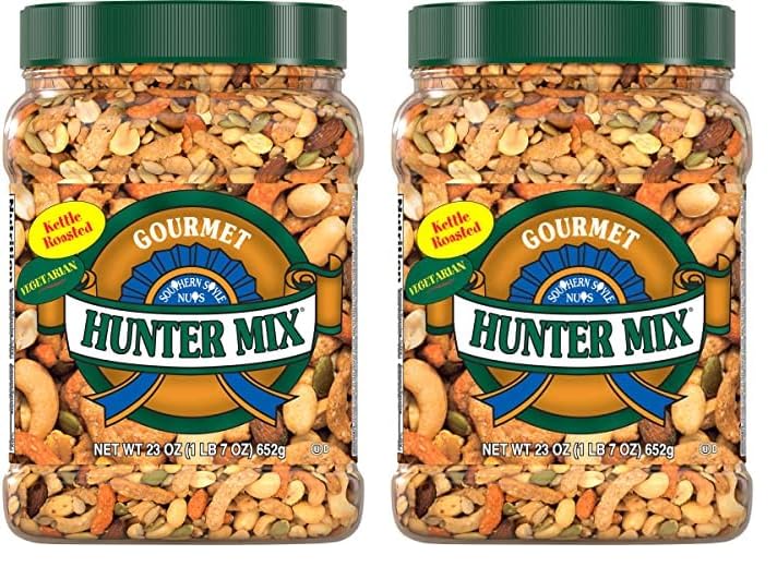 Southern Style Nuts Gourmet Hunter Bulk Trail Mix, 23 oz (Pack of 1), Sesame Sticks, Roasted Peanuts, Sunflower Kernels, Almonds, Cashews & Pepitas, Mixed Nuts, Snacks for Adults & Kids