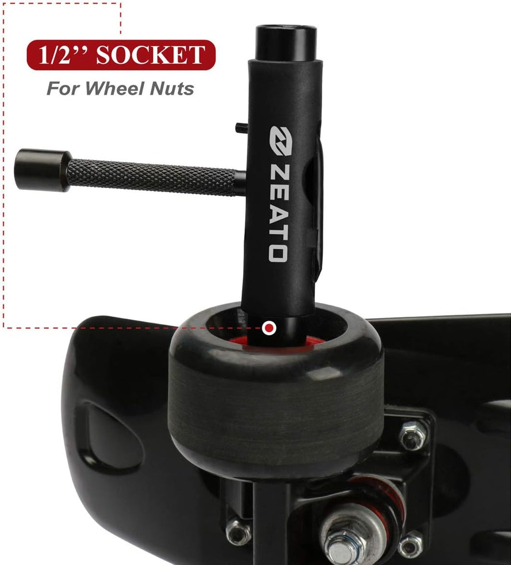 All-in-One Skate Tools Multi-Function Portable Skateboard T Tool Accessory with T-Type Allen Key and L-Type Phillips Head Wrench Screwdriver