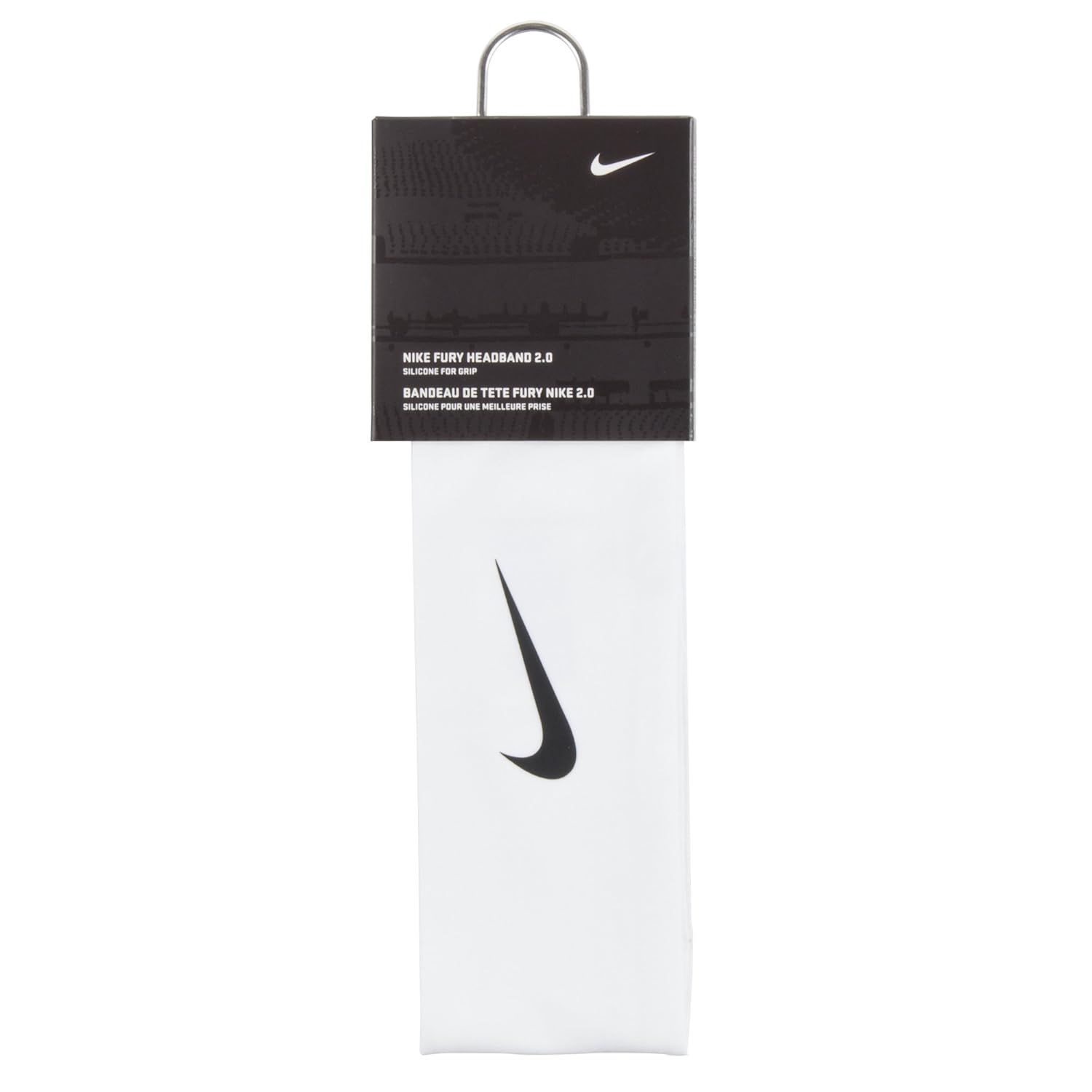 Nike Fury Headband, Black, 2.0(OSFM, Black/White)