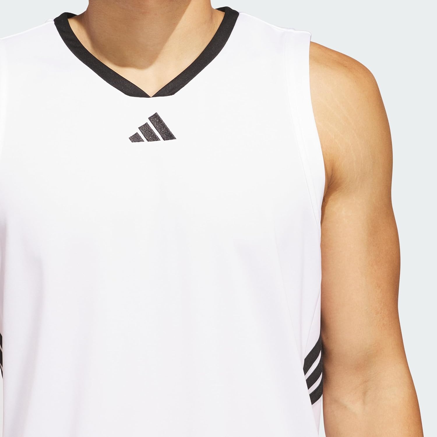 adidas Men's Basketball Legends 3-Stripes Tank Top