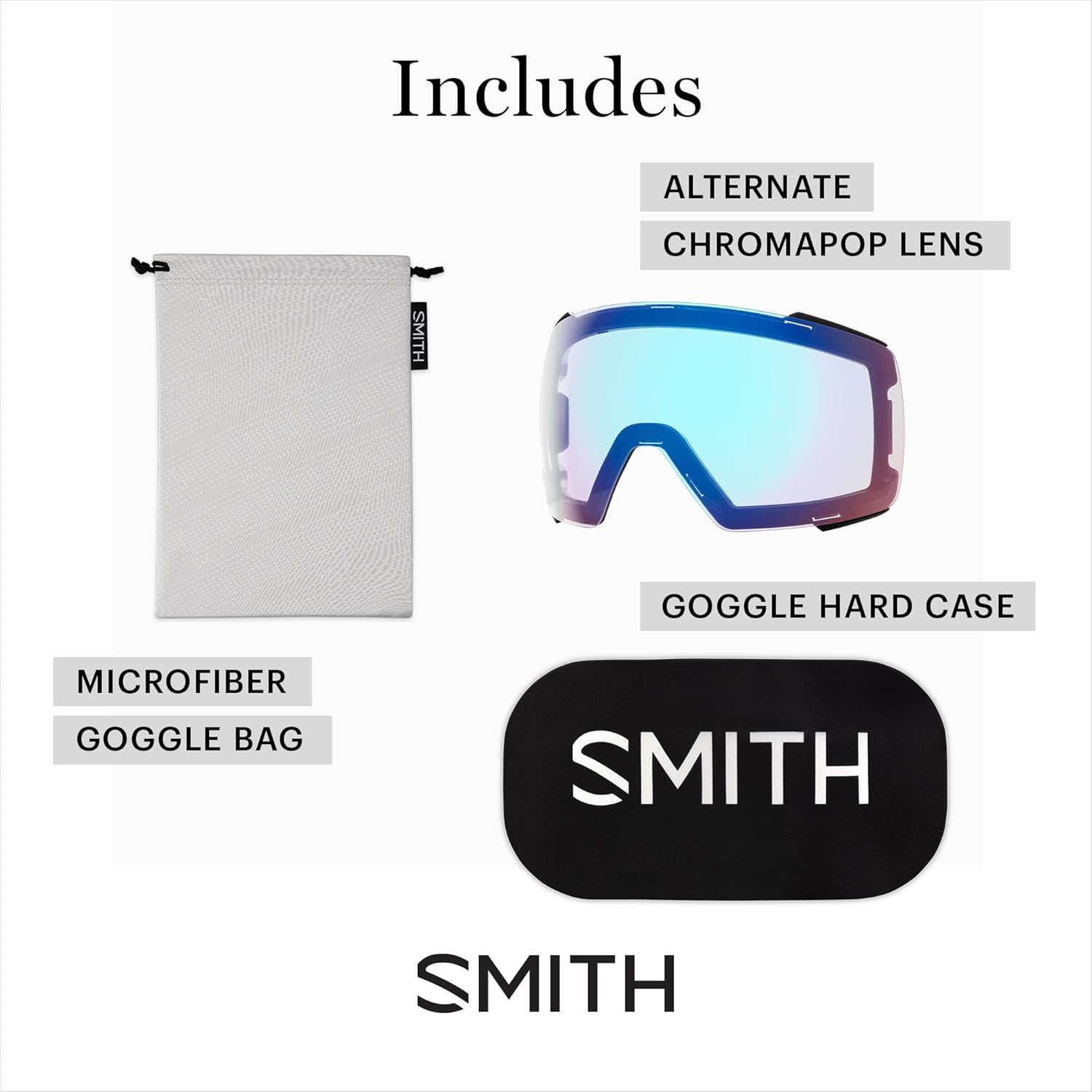 SMITH I/O MAG Goggles with ChromaPop Lens – Easy Lens Change Technology for Skiing & Snowboarding – For Men & Women