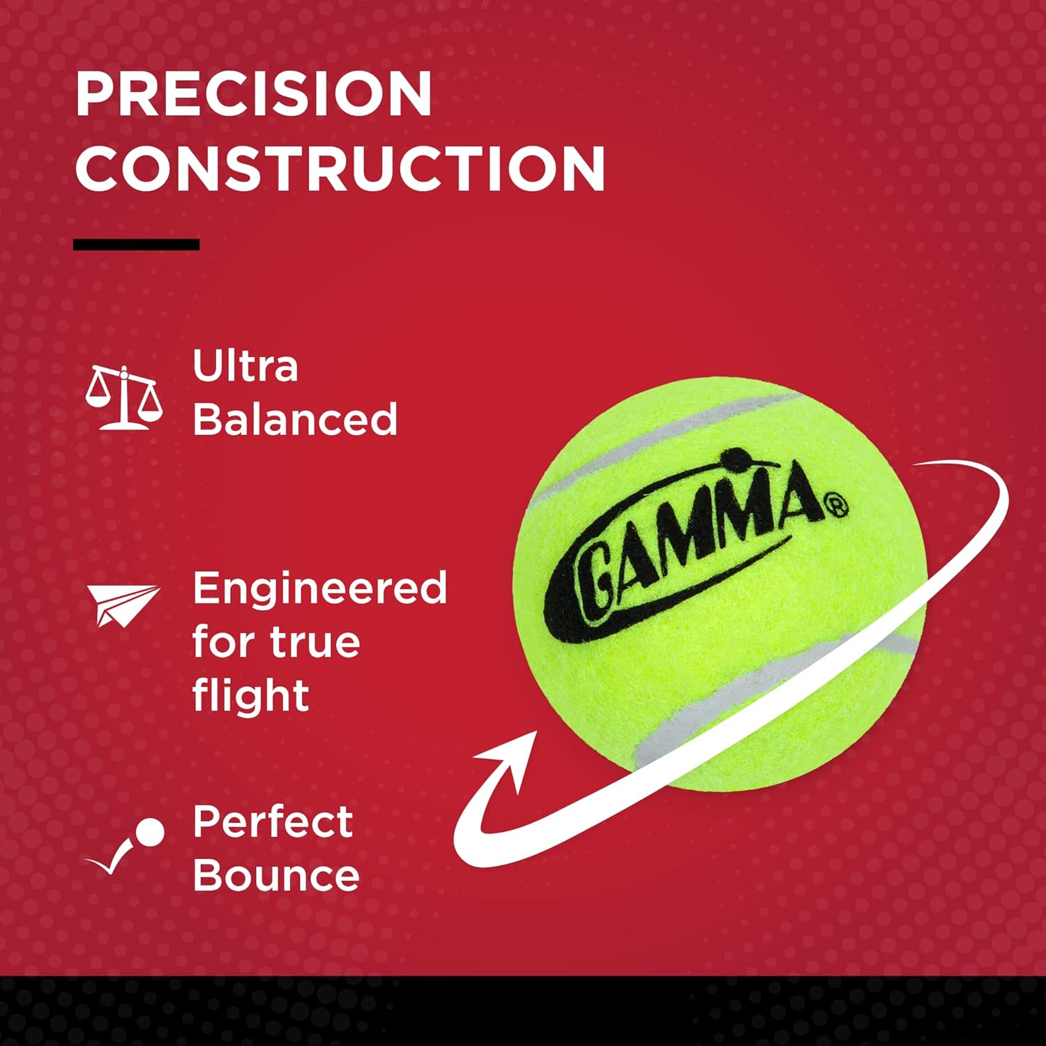 GAMMA Sports Pressureless Tennis Balls Box - Ideal for Practice, Teaching, and Training with High-Visbility Felt - Indoor and Outdoor Court Play - 48 and 75 Pack Sizes