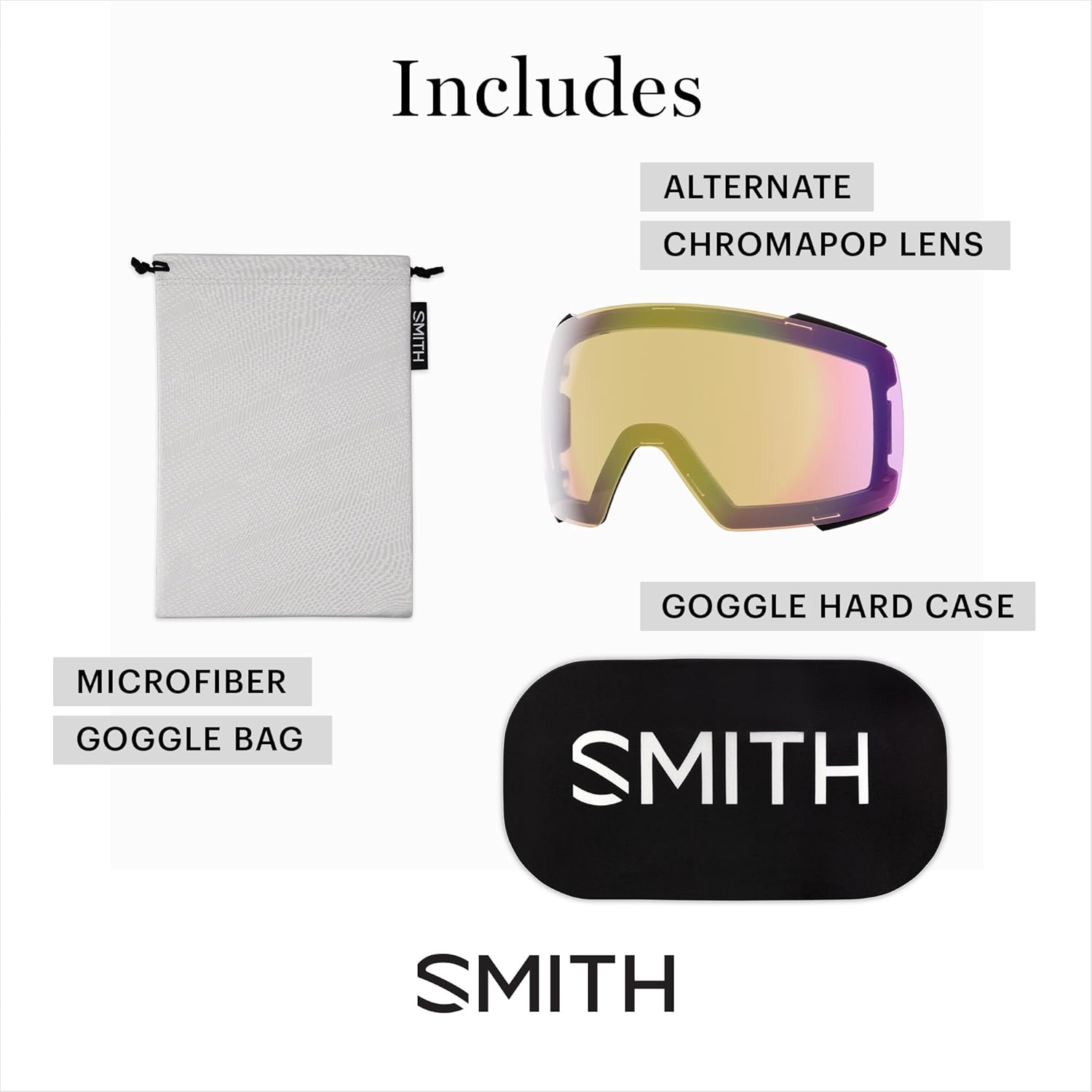 SMITH I/O MAG Goggles with ChromaPop Lens – Easy Lens Change Technology for Skiing & Snowboarding – For Men & Women